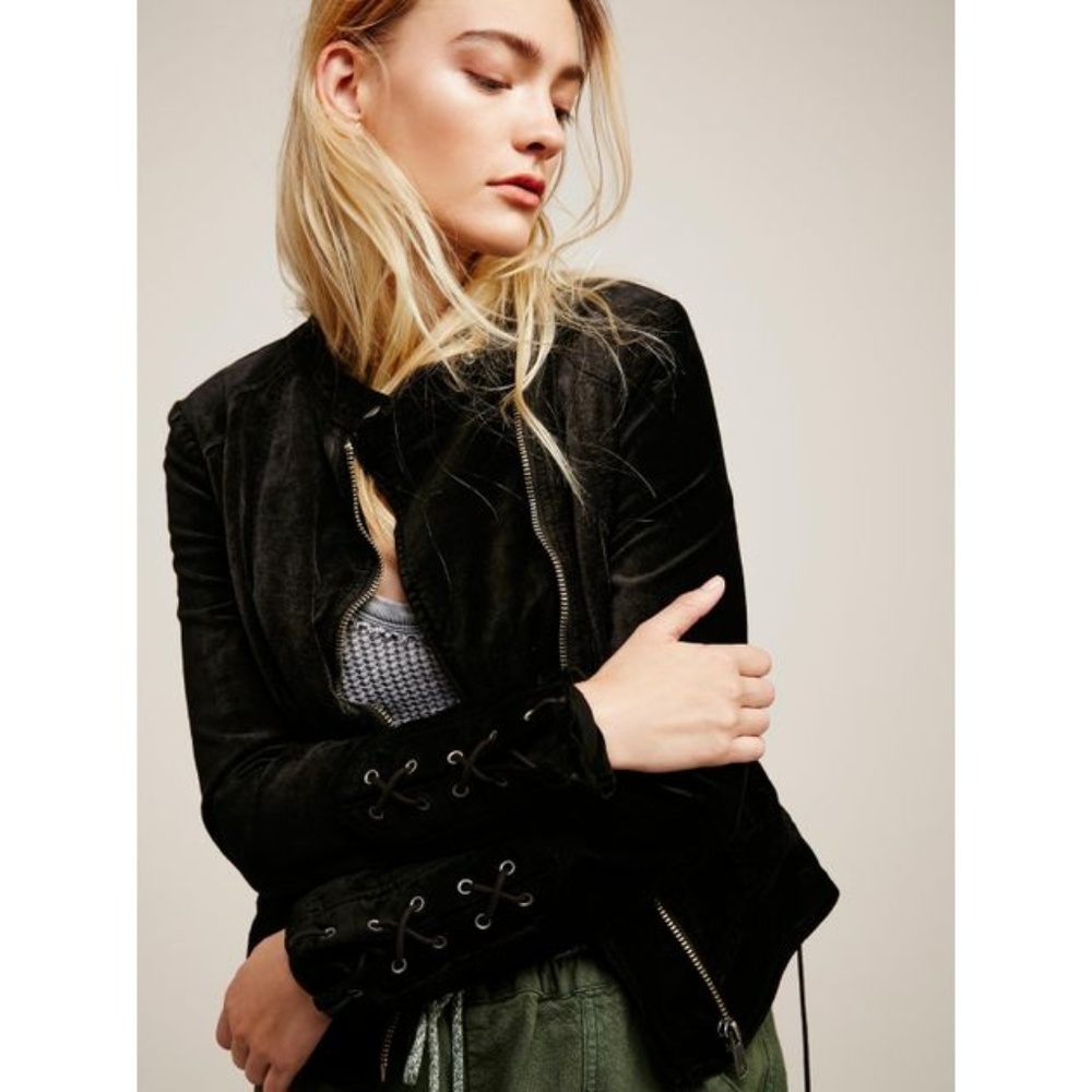 Free people Lacey velvet jacket